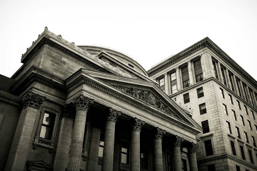 Facciata di una banca
