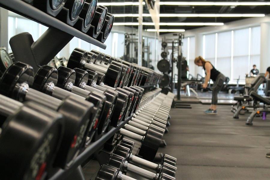 Sala attrezzi di una palestra